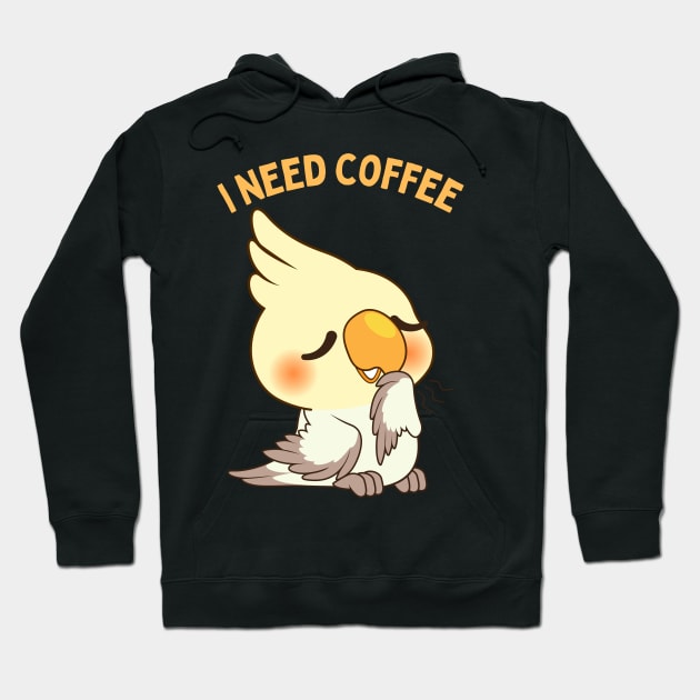 Sleepy bird I need coffee lover coffee addict This Girl Runs On Caffeine And Sarcasm Funny Hoodie by BoogieCreates